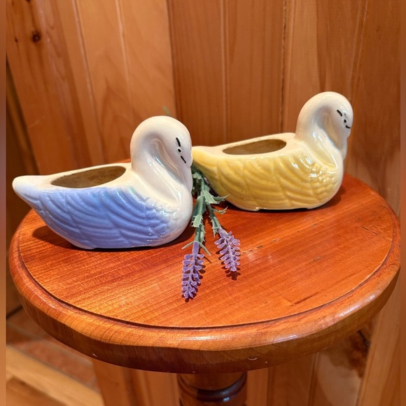 Vintage Swan Planters, from the mid-20th century - Picture 2 of 9